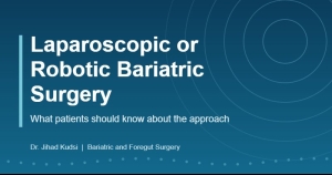 Laparoscopic or Robotic Bariatric Surgery in Chicago: What Patients Should Know